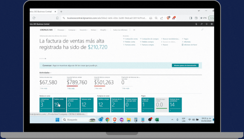 ERP365 - VIDEO 1 Cotiza Business Central de Microsoft Dynamics 365